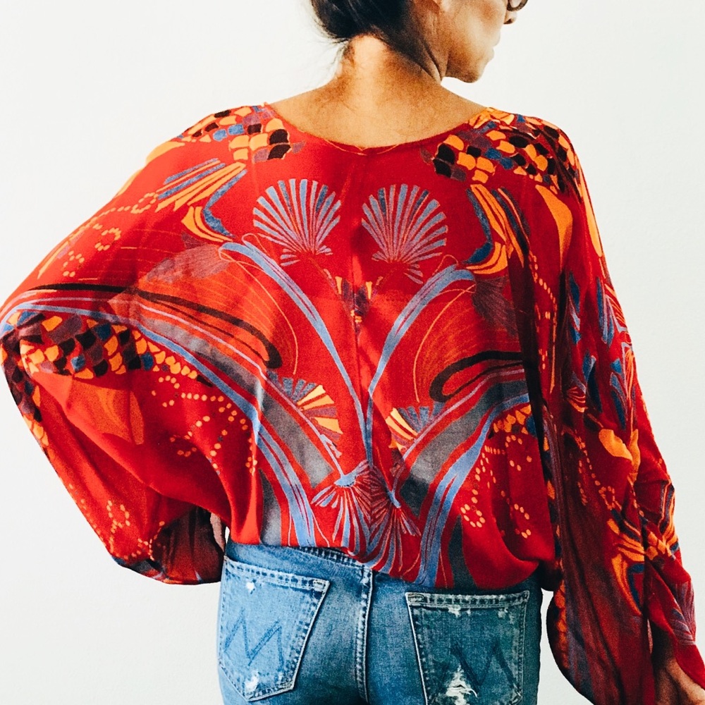 SOLD Free People Beneath the Sea top Size Small - Picture 7 of 9